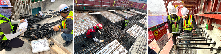 포스트텐션 시공 과정